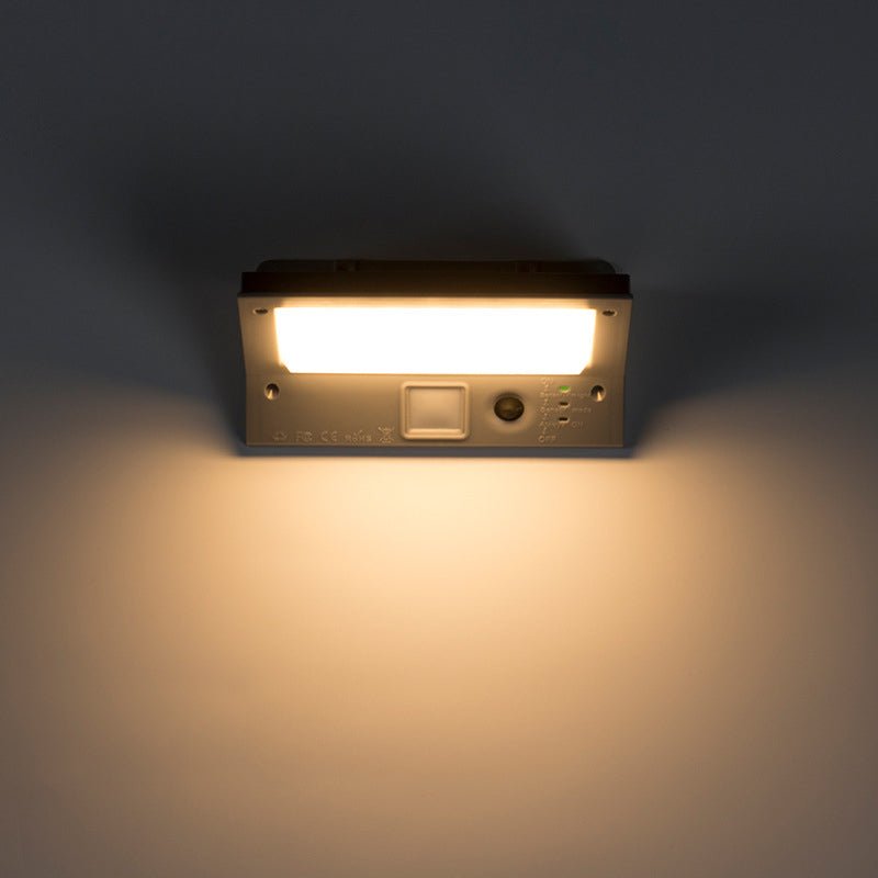 Solcellsdriven LED-vägglampa med rörelsesensor - sparklar.se